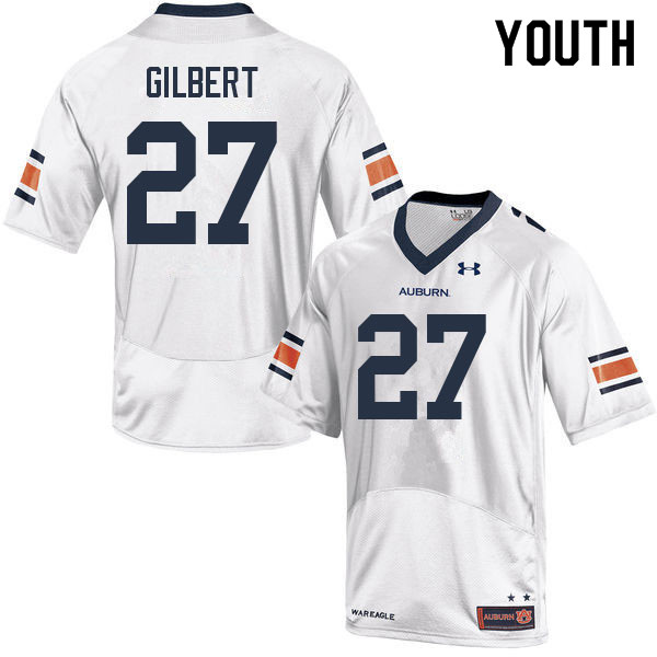 Youth #27 Marquise Gilbert Auburn Tigers College Football Jerseys Sale-White
